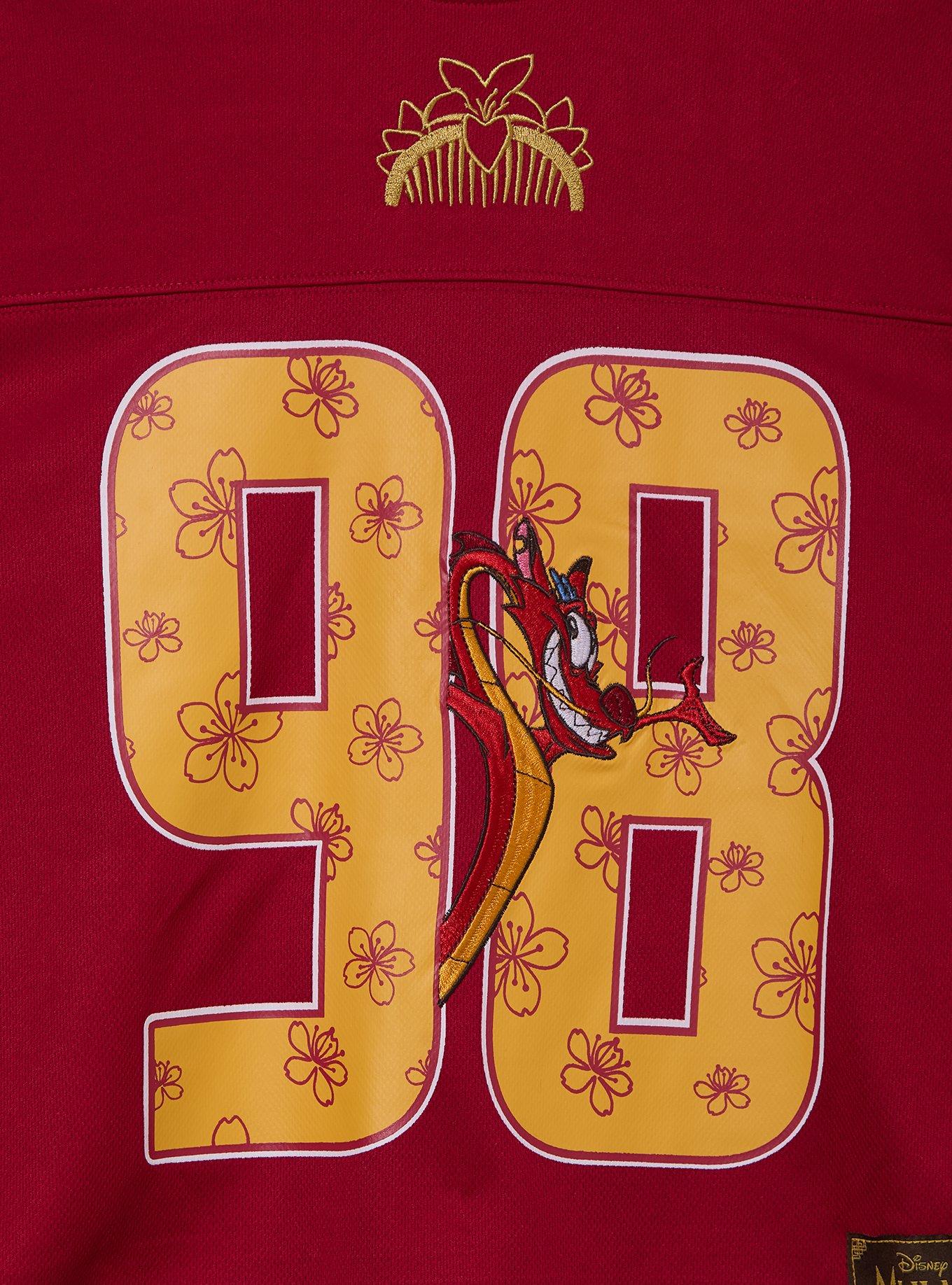 Polera deportiva corta Disney Mulan y Mushu para mujer