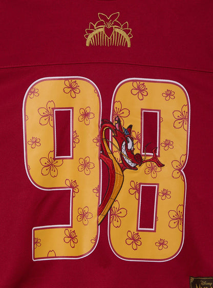 Polera deportiva corta Disney Mulan y Mushu para mujer