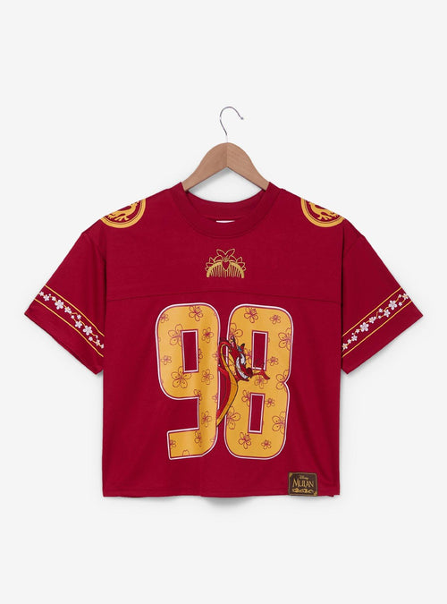 Polera deportiva corta Disney Mulan y Mushu para mujer