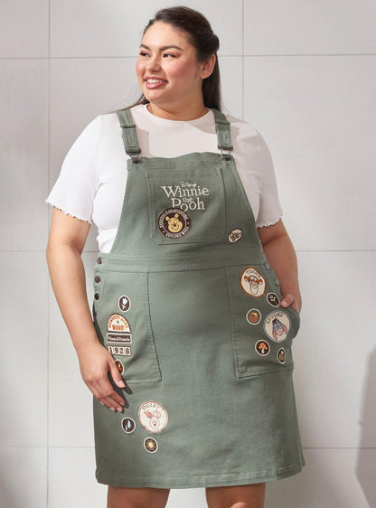 Vestido jardinera Winnie the Pooh para mujer talla grande