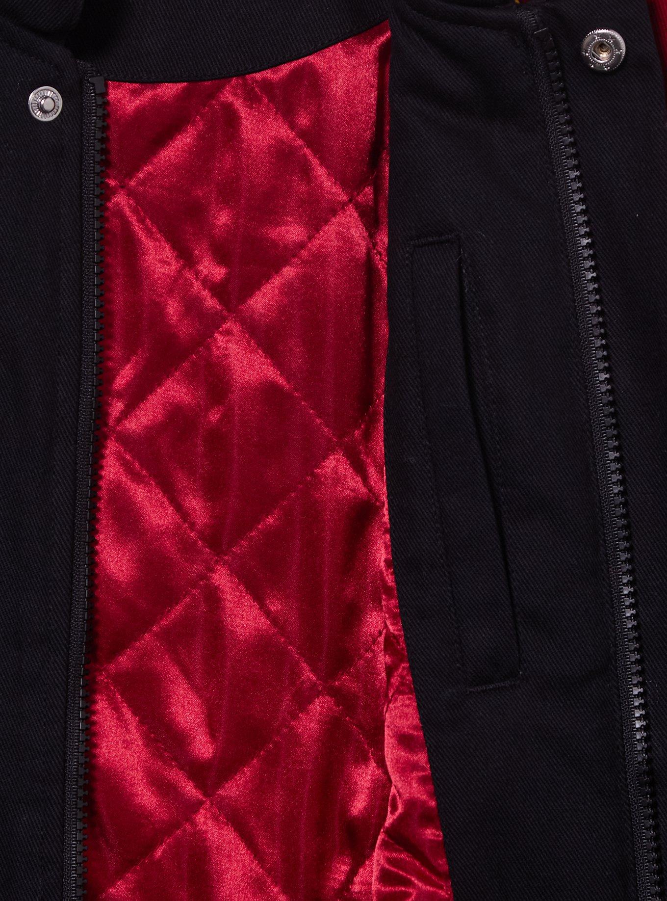 Chaqueta moto corta con parches de Mulan