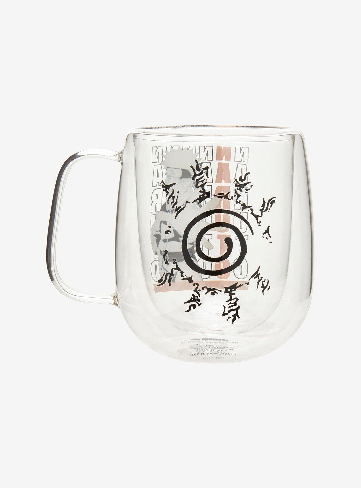Taza de vidrio Naruto Shippuden