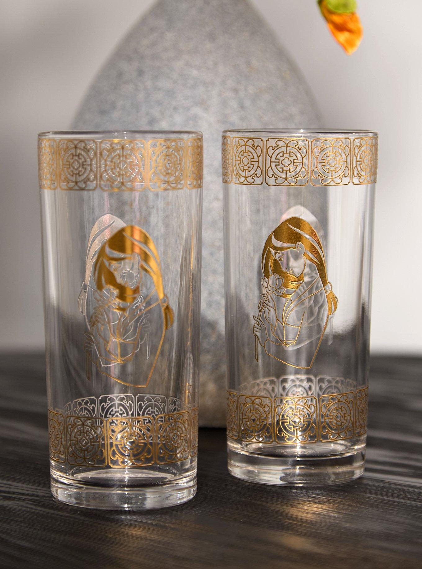 Set de vasos dorados Disney Mulan