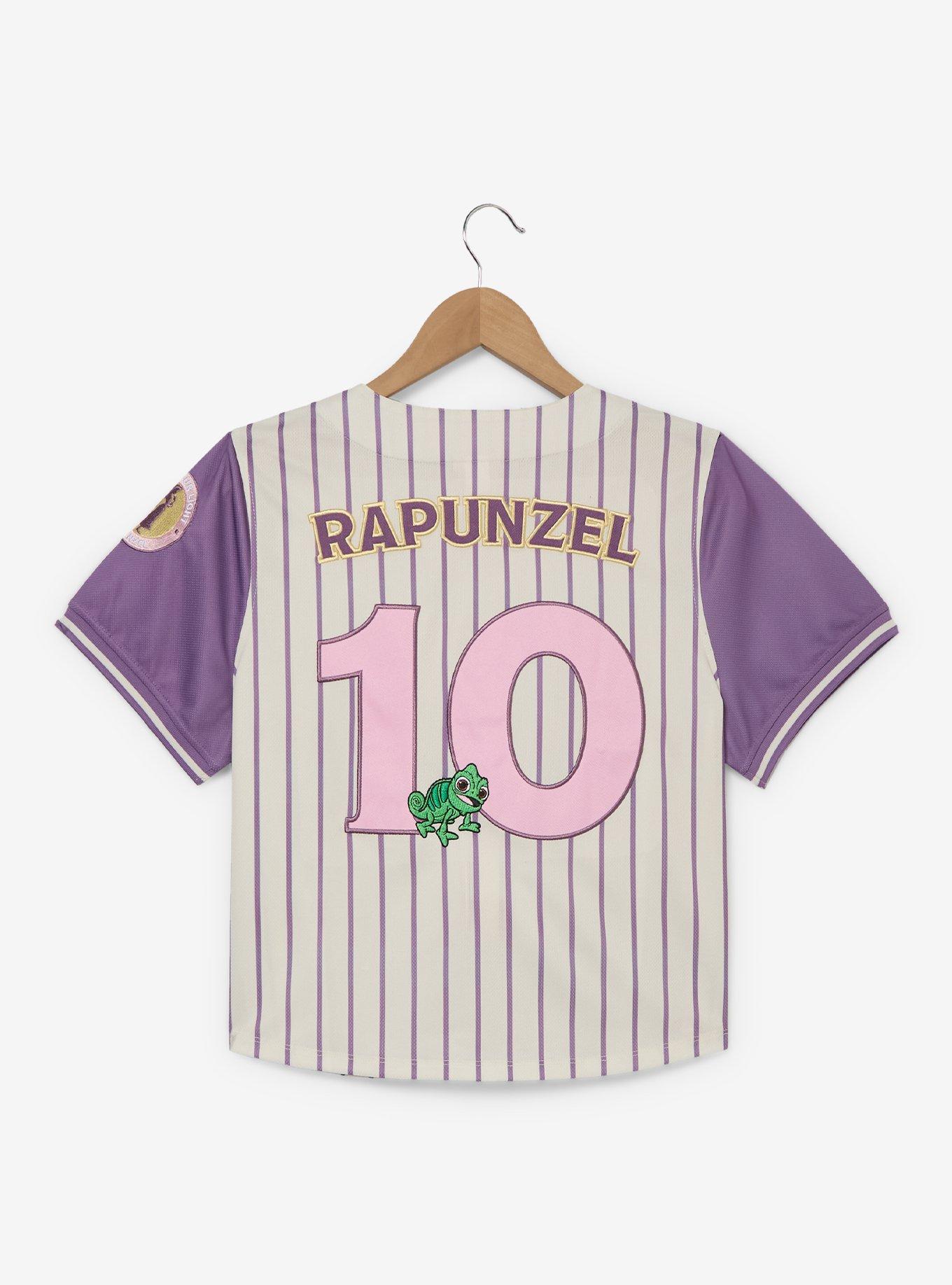 Camisa corta estilo béisbol Rapunzel para mujer
