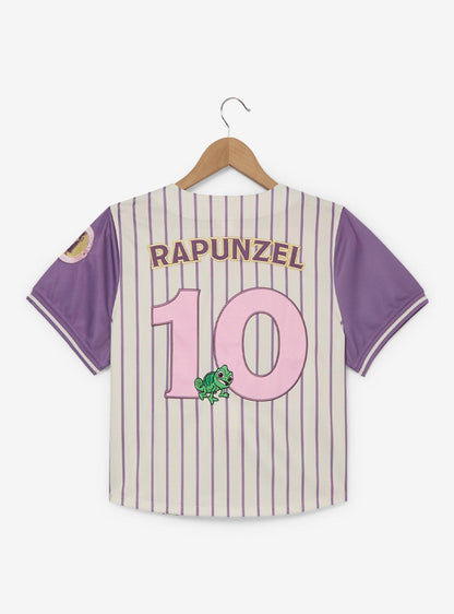Camisa corta estilo béisbol Rapunzel para mujer