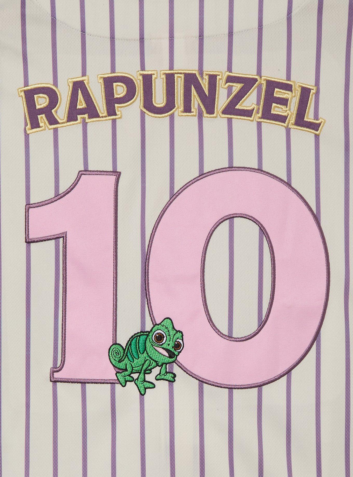 Camisa corta estilo béisbol Rapunzel para mujer