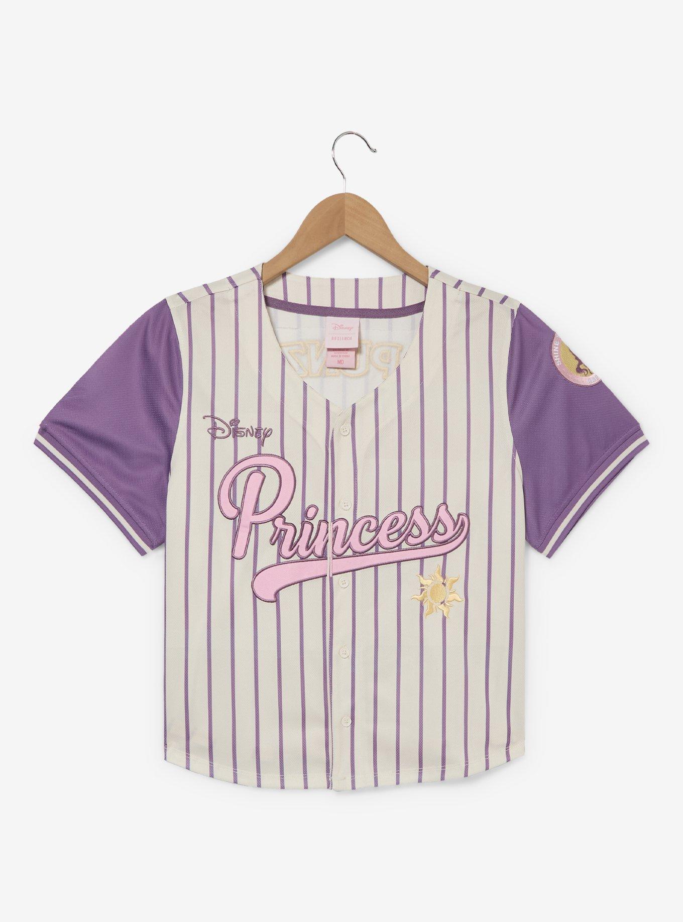 Camisa corta estilo béisbol Rapunzel para mujer