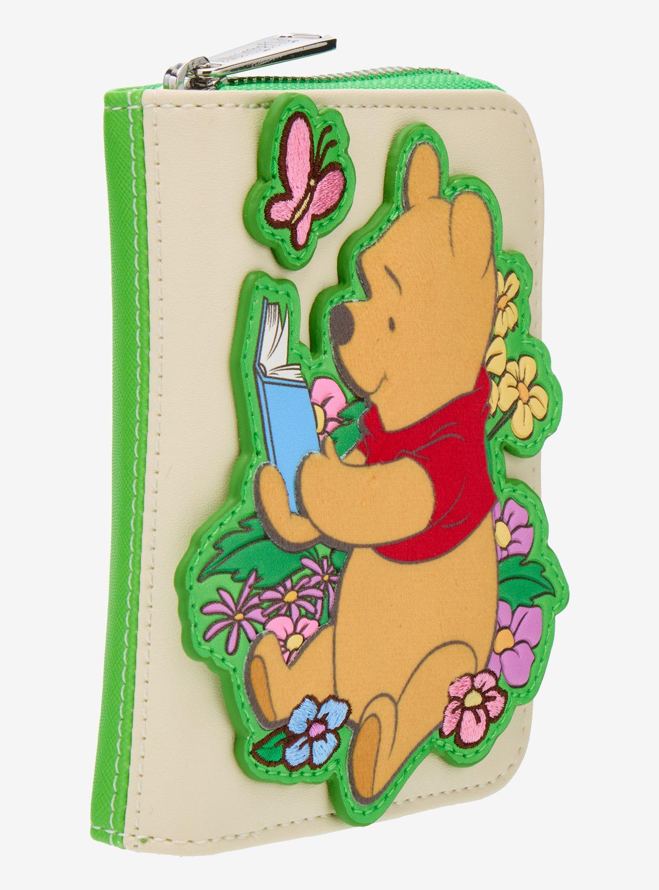 Billetera pequeña con cierre Winnie the Pooh leyendo