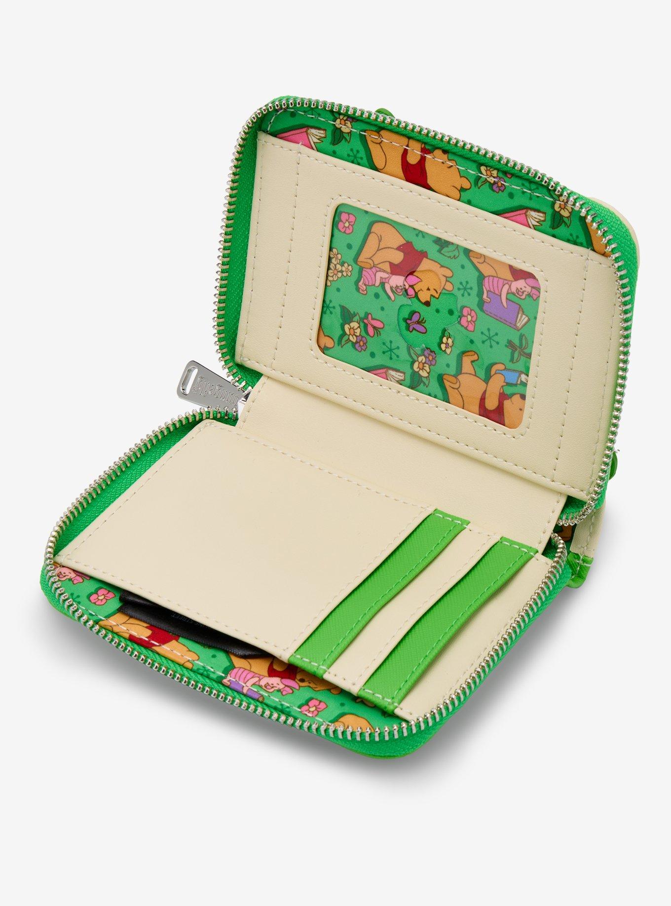Billetera pequeña con cierre Winnie the Pooh leyendo