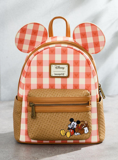 Mochila mini Picnic de Mickey Mouse con orejas