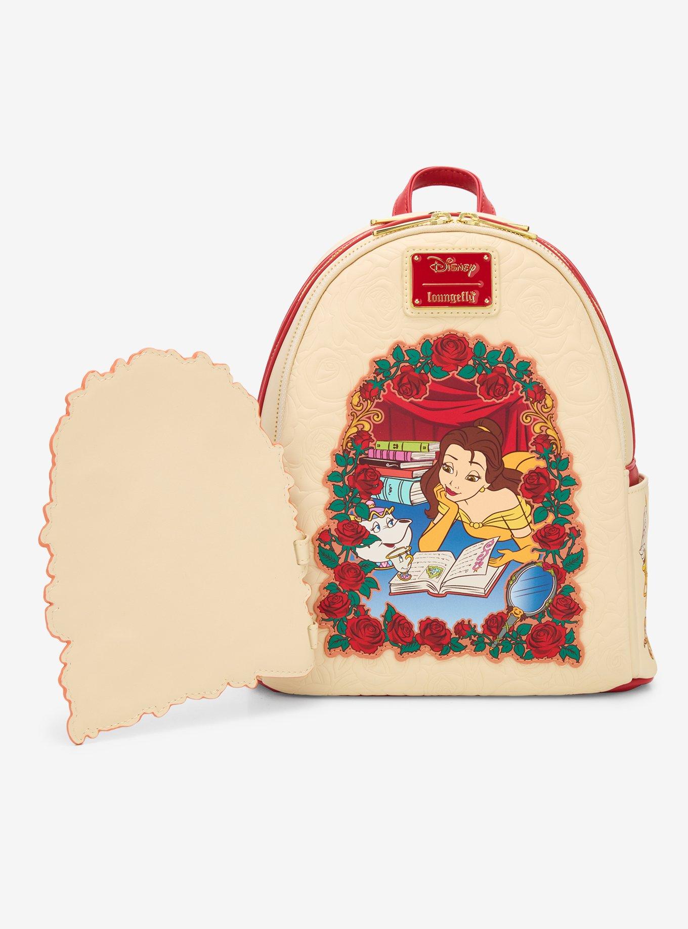 Mochila mini Disney Beauty and the Beast Belle Rosas
