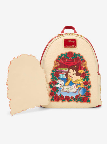 Mochila mini Disney Beauty and the Beast Belle Rosas