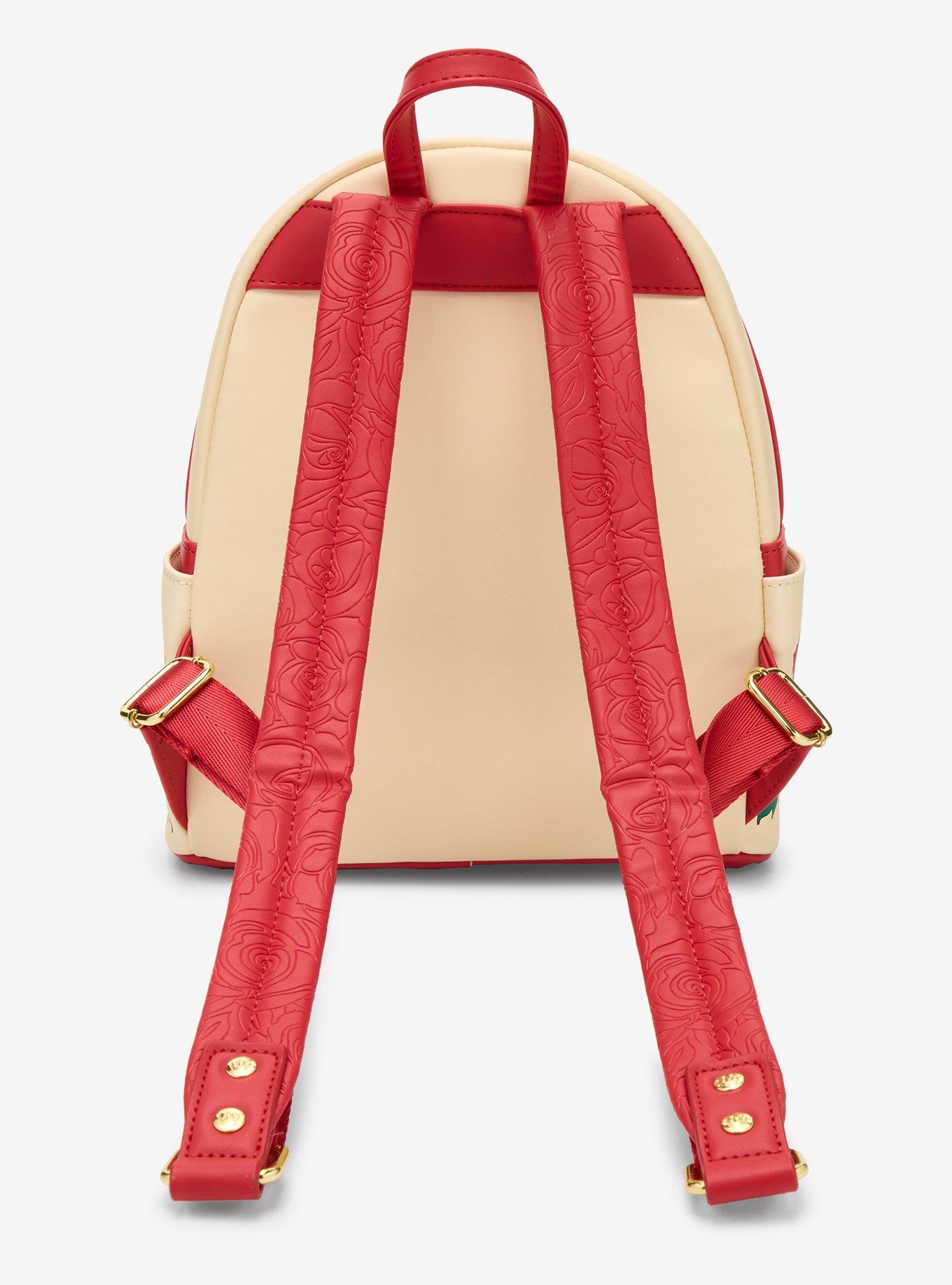 Mochila mini Disney Beauty and the Beast Belle Rosas