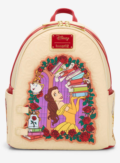 Mochila mini Disney Beauty and the Beast Belle Rosas