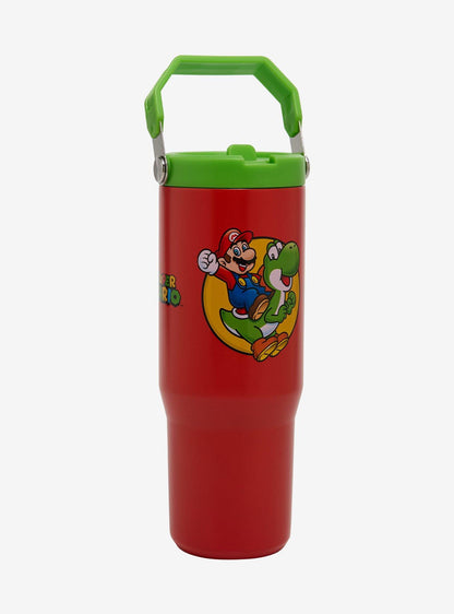 Vaso Nintendo Super Mario con bombilla, 30 oz