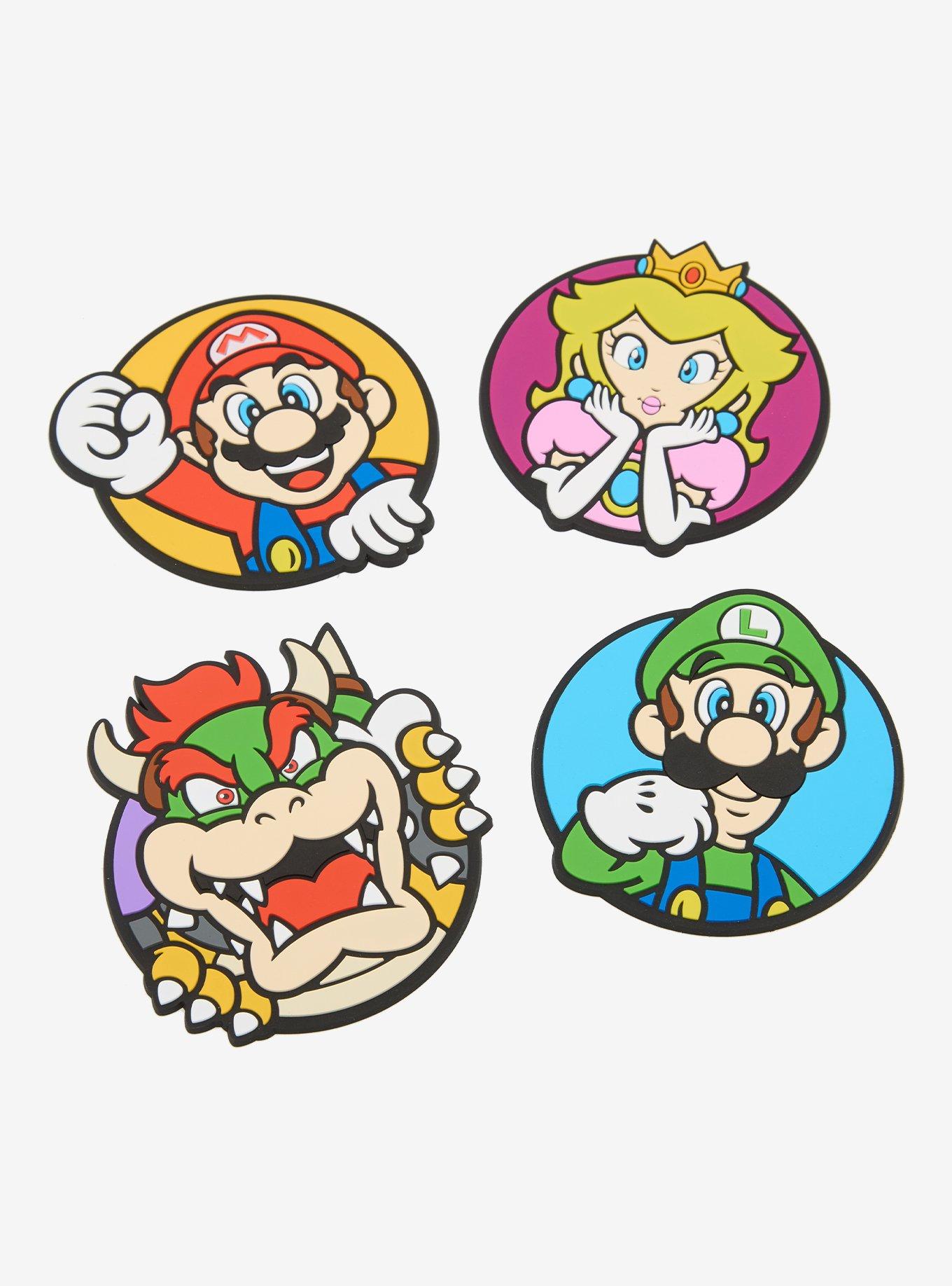 Set de posavasos de personajes de Super Mario