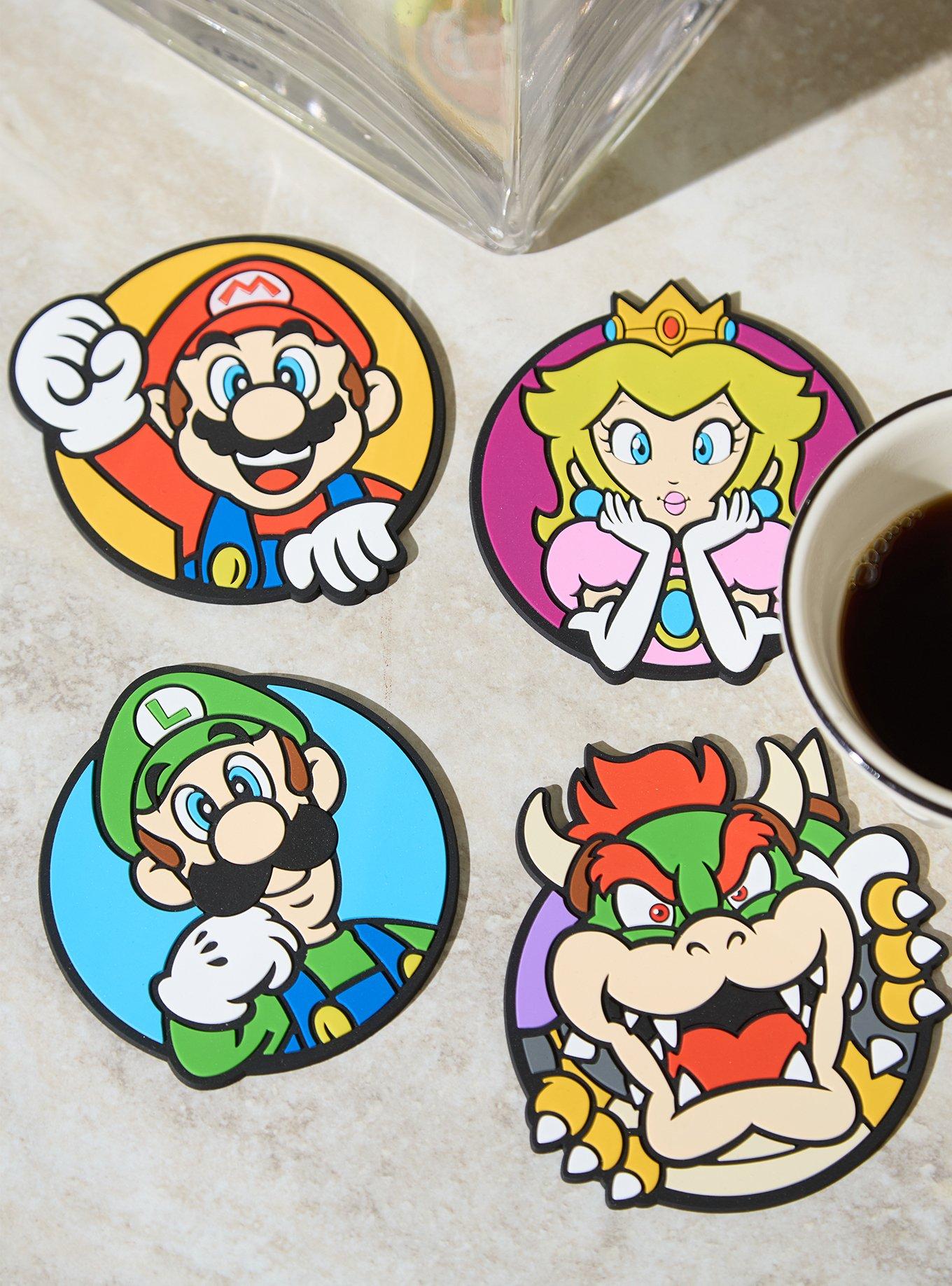 Set de posavasos de personajes de Super Mario