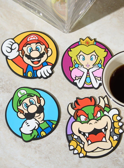 Set de posavasos de personajes de Super Mario