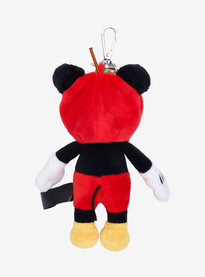 Llavero de peluche Mickey Mouse con sombrero de manzana