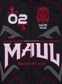 Chaqueta estilo moto bordada Darth Maul de Star Wars