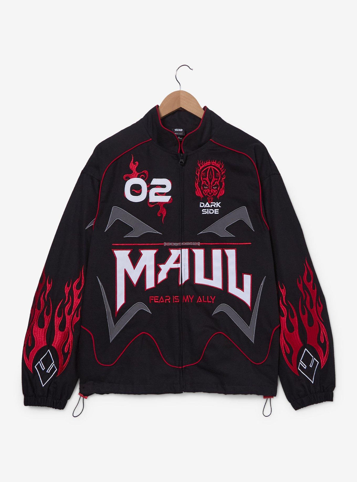 Chaqueta estilo moto bordada Darth Maul de Star Wars