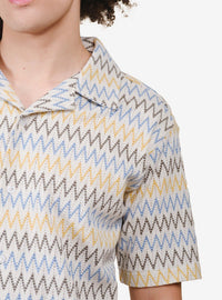 Camisa Zig Zag tejida blanca