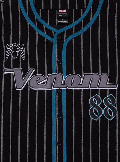 Camiseta de béisbol a rayas Marvel Venom