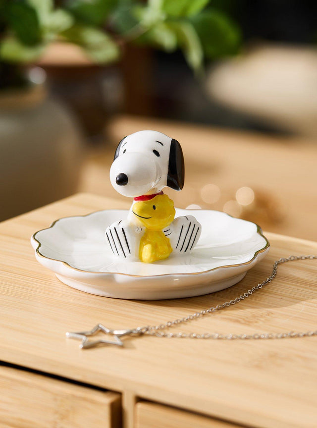 Platillo para joyas de Snoopy y Woodstock