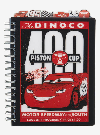 Cuaderno con separadores de Lightning McQueen
