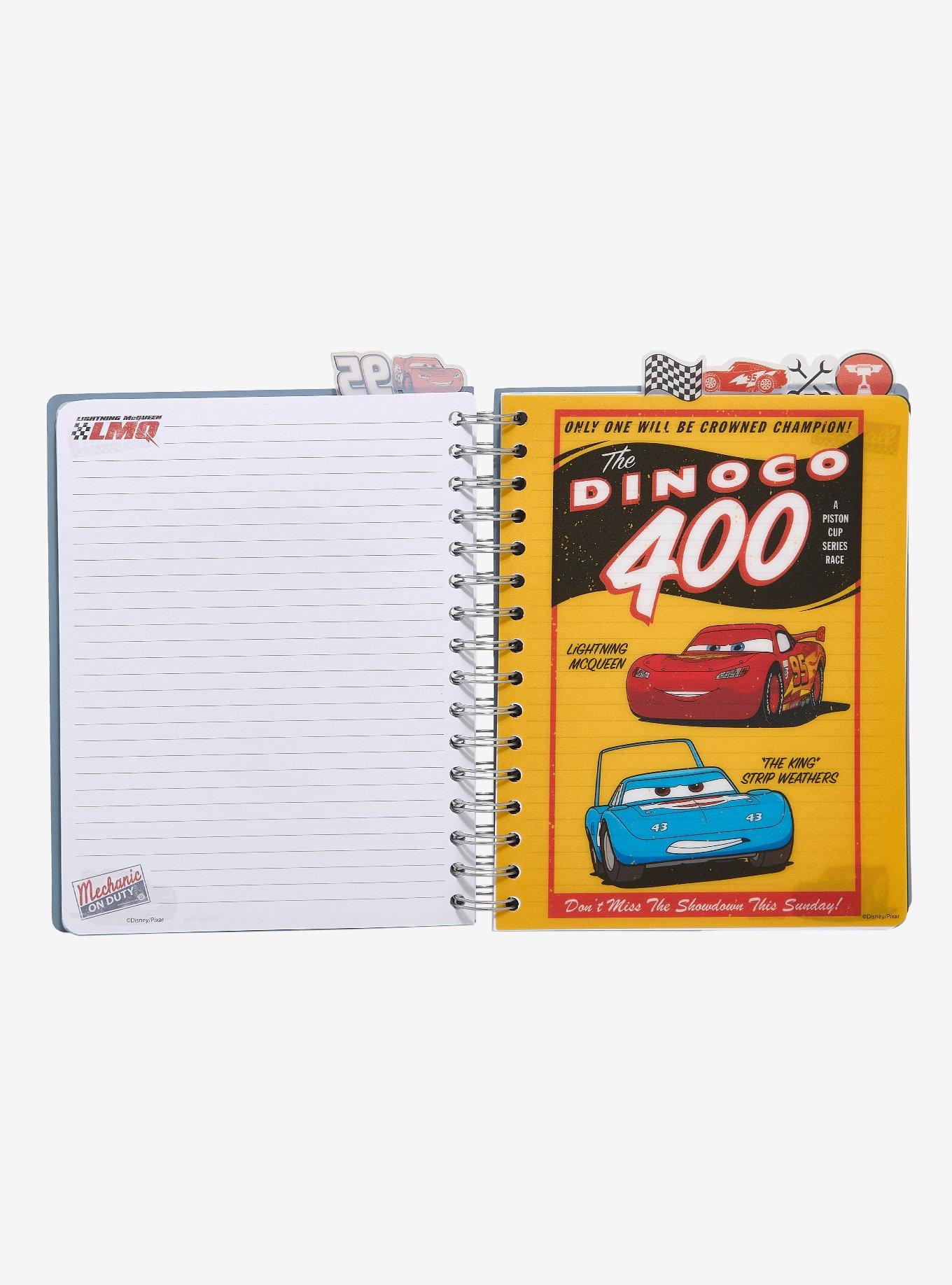 Cuaderno con separadores de Lightning McQueen