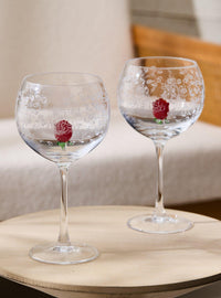 Set de copas de vino Roses de Beauty and the Beast