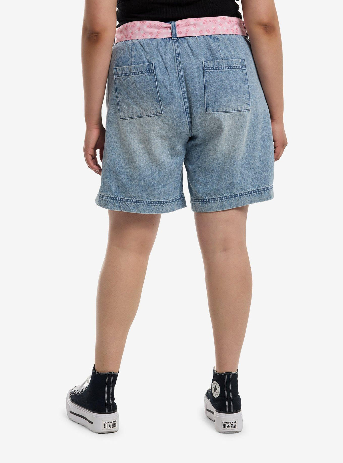 Shorts de mezclilla Disney Mickey y Minnie Mouse, tallas plus