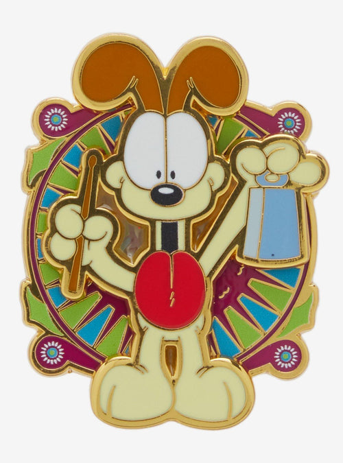 Pin esmaltado giratorio de Odie con cencerro