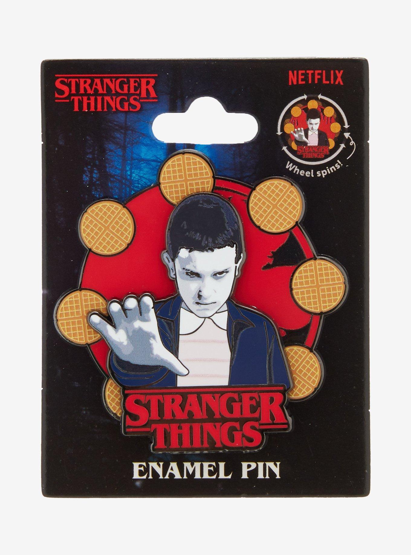 Pin giratorio de Eleven y waffles de Stranger Things