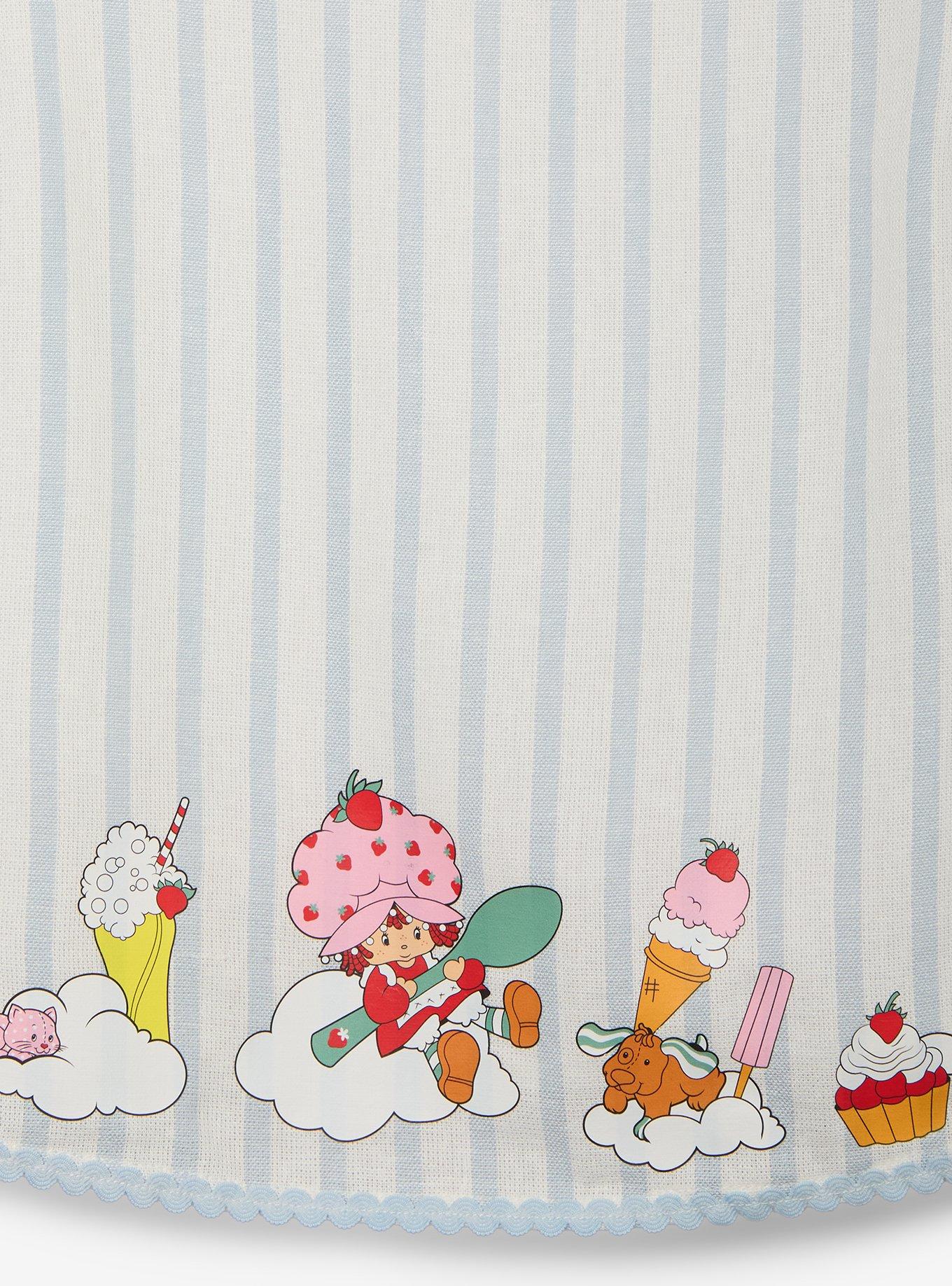 Polera corta de lino a rayas Strawberry Shortcake