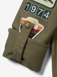 Camisa de mezclilla Peanuts Beagle Scouts para mujer