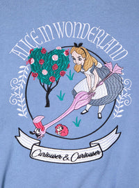 Polerón cropped con cierre Disney Alice in Wonderland