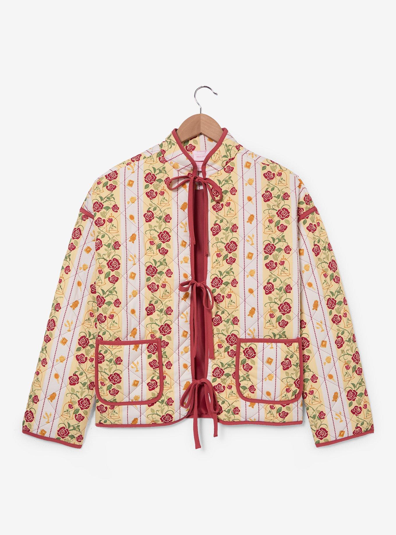 Chaqueta acolchada Belle Beauty and the Beast con rosas