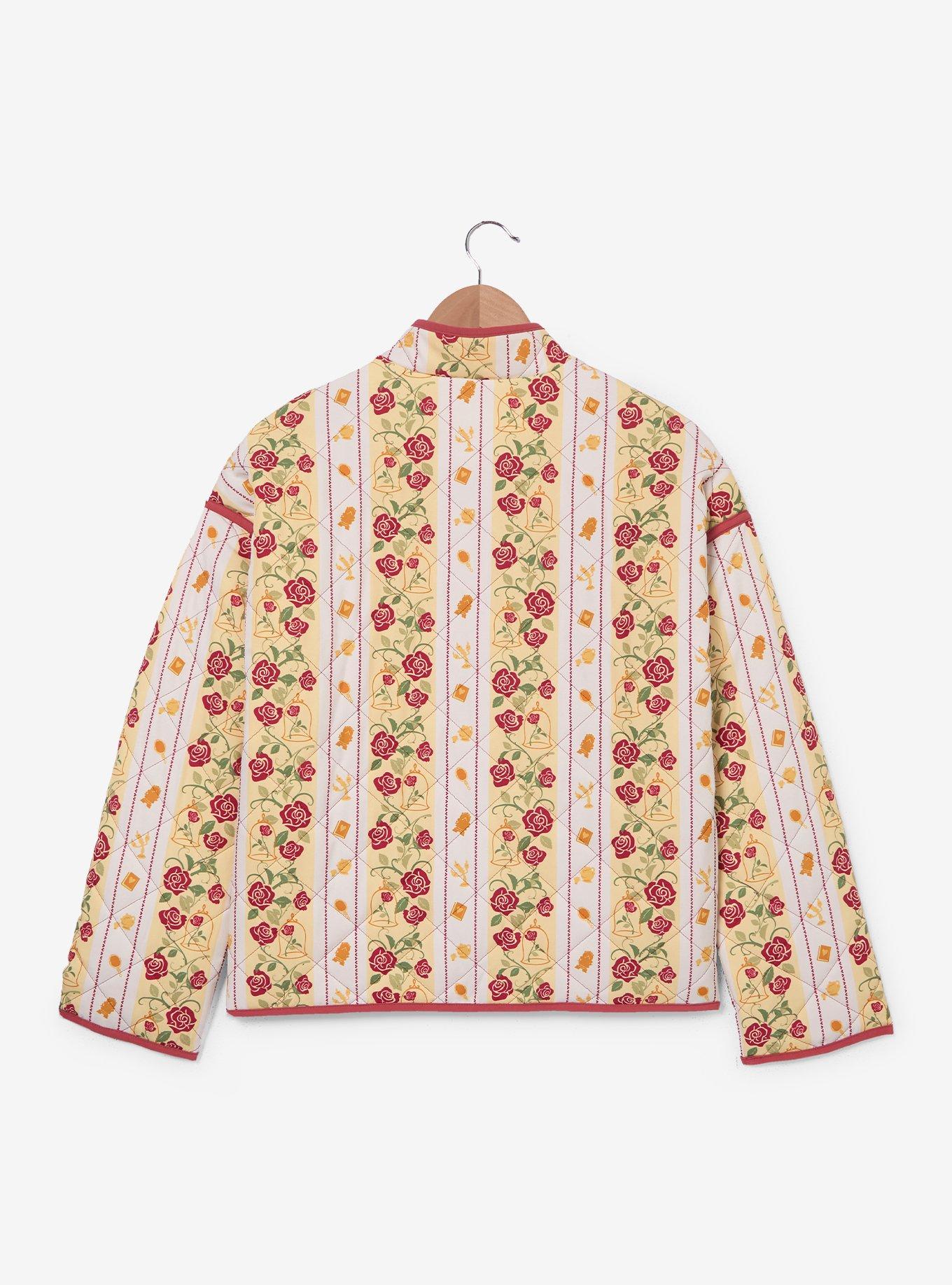 Chaqueta acolchada Belle Beauty and the Beast con rosas