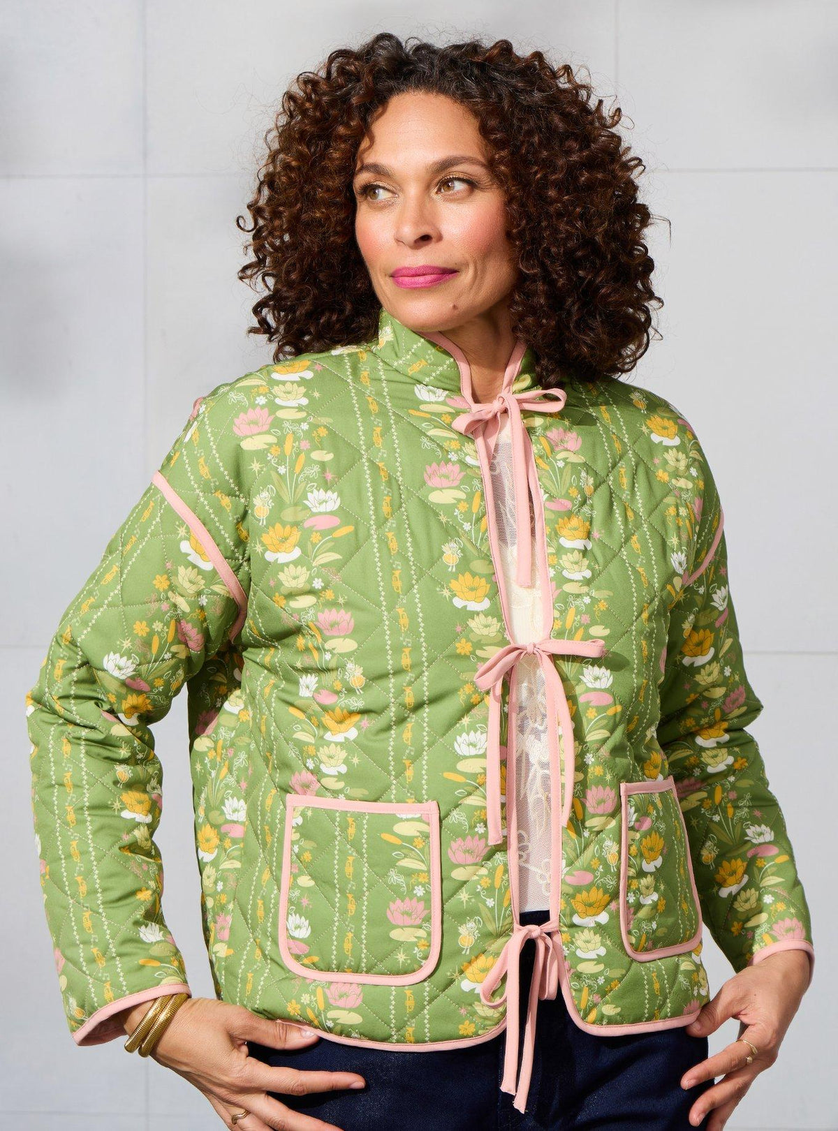 Chaqueta acolchada floral de Tiana | La princesa y el sapo