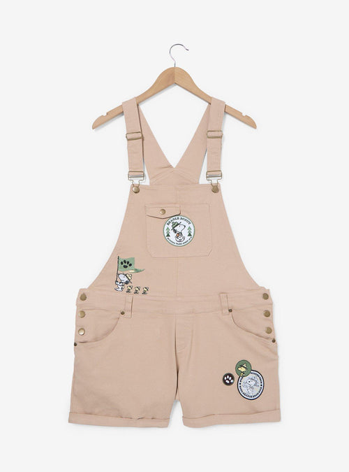 Jardinera corta Peanuts para mujer, tallas grandes