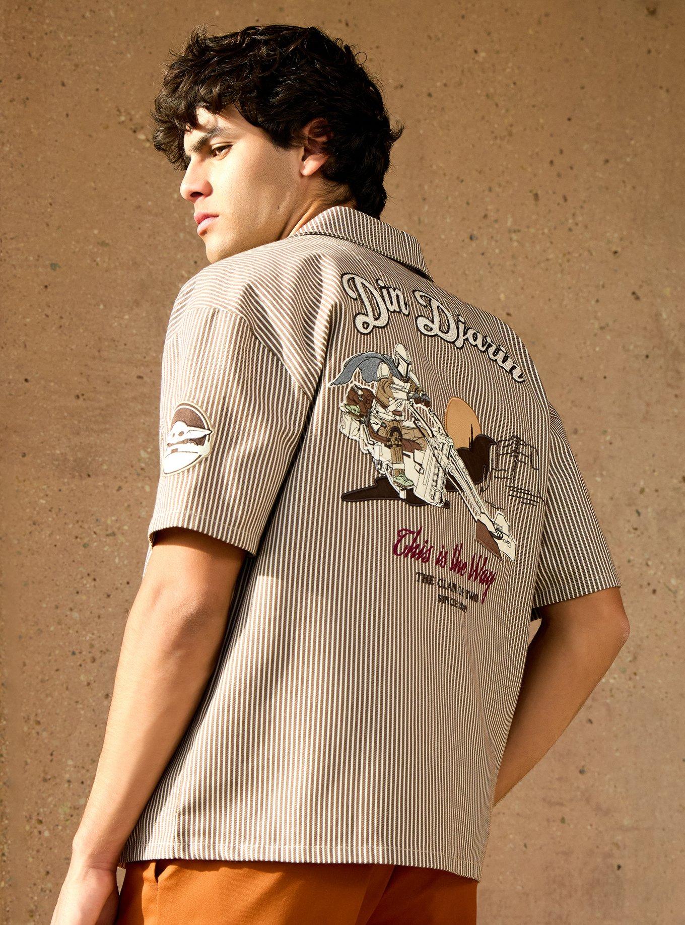 Camisa a botones a rayas de Din Djarin - The Mandalorian