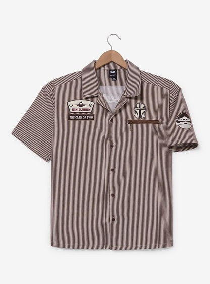 Camisa a botones a rayas de Din Djarin - The Mandalorian