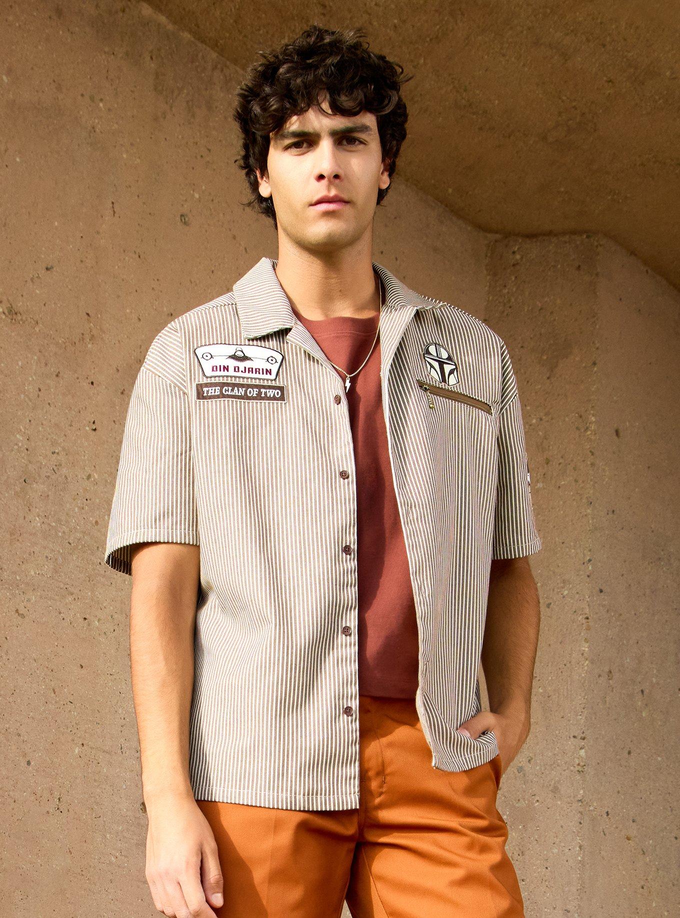 Camisa a botones a rayas de Din Djarin - The Mandalorian