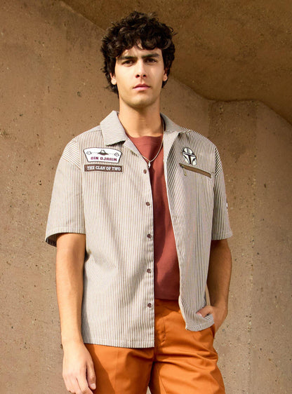 Camisa a botones a rayas de Din Djarin - The Mandalorian