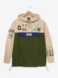 Cortaviento Peanuts Beagle Scouts con insignias