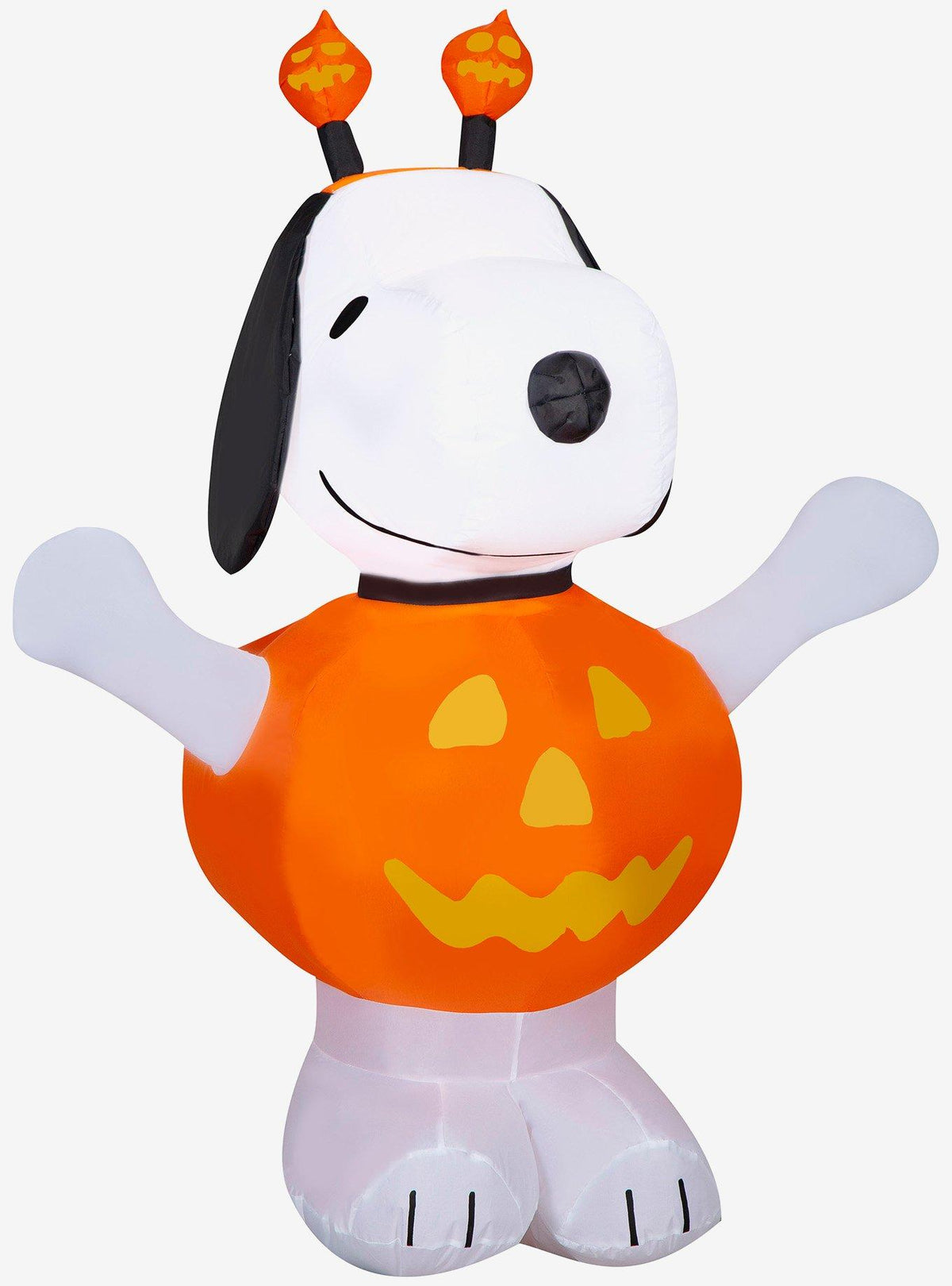 Snoopy inflable con disfraz de calabaza