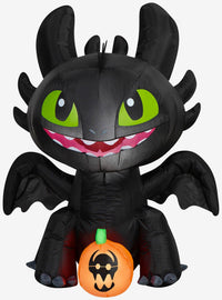 Cómo entrenar a tu dragón: Inflable de Chimuelo con calabaza