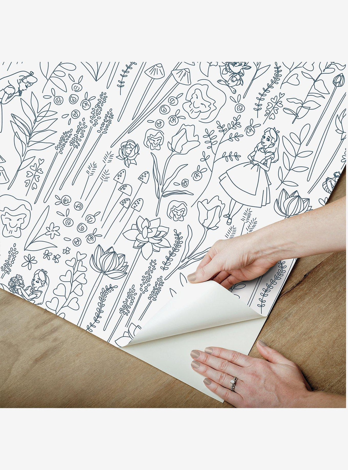 Papel mural autoadhesivo Disney Alice in Wonderland