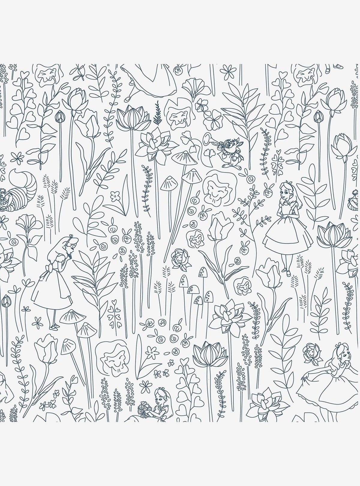 Papel mural autoadhesivo Disney Alice in Wonderland